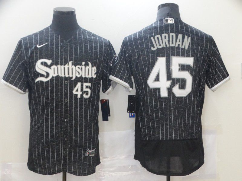Men Chicago White Sox #45 Jordan Black City Edition Nike Elite 2021 MLB Jersey->chicago white sox->MLB Jersey